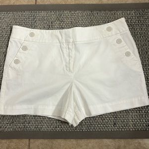 NWT loft riviera 4” short in white. Size 10